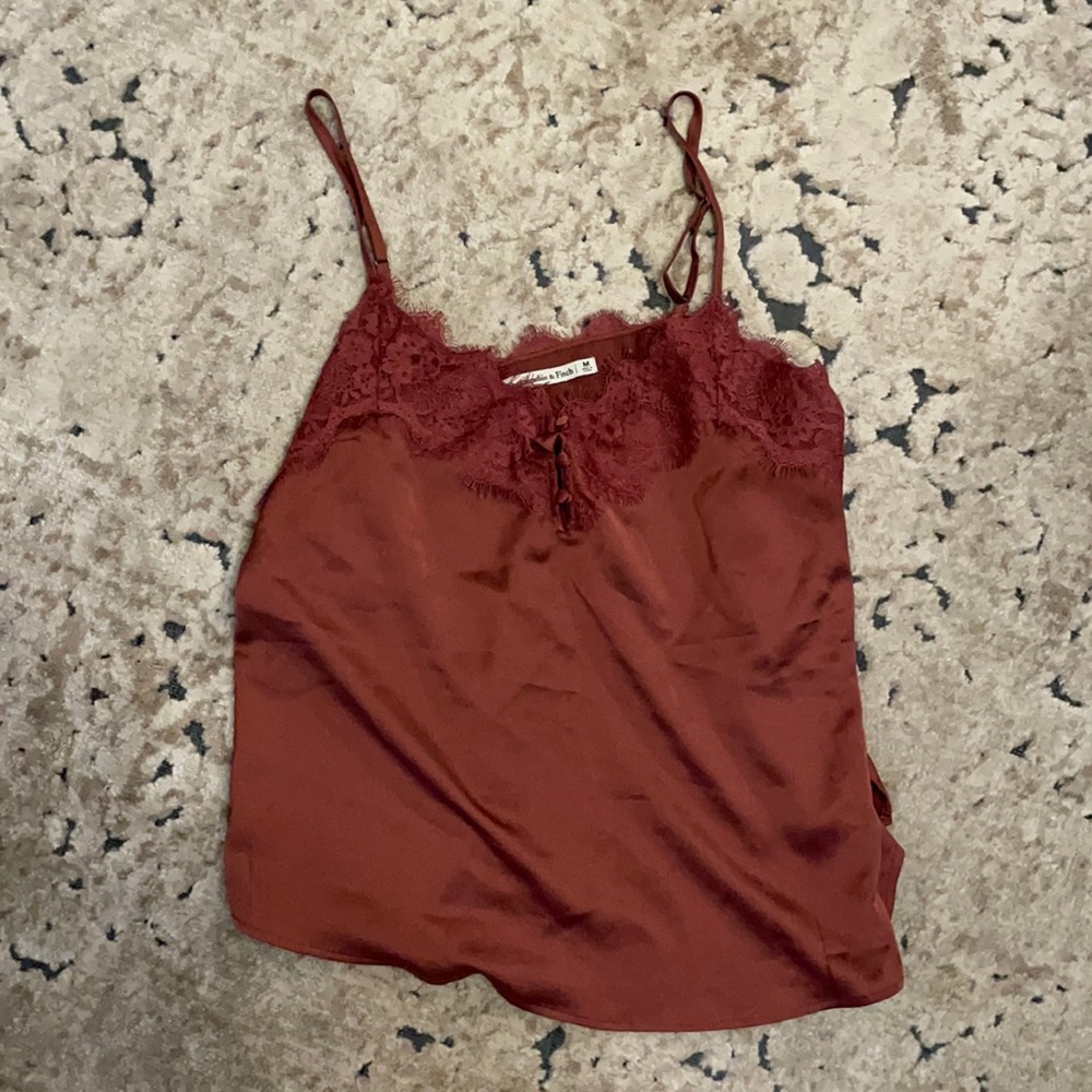 Pink lace tank